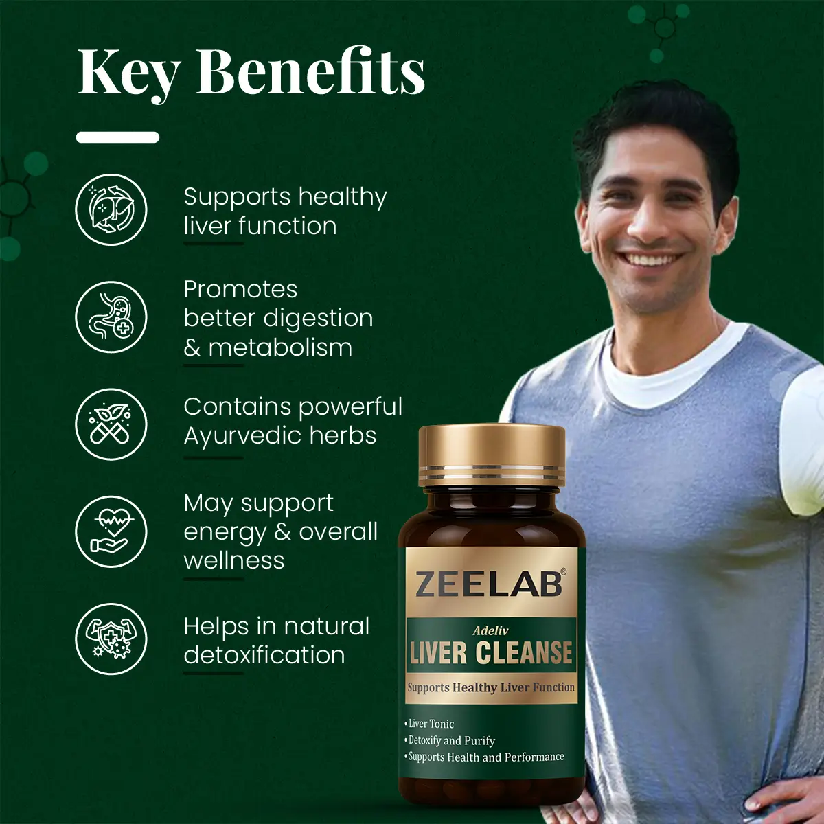 ZEELAB Adeliv Liver Cleanse Detox Capsule